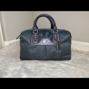 Coach Blue and Silver Boho Bag